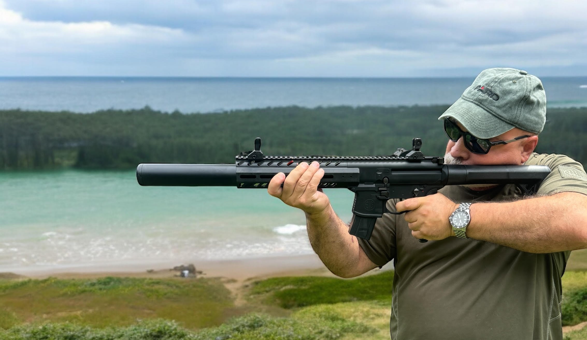 Guy McCardle and SIG SAUER MCX air rifle