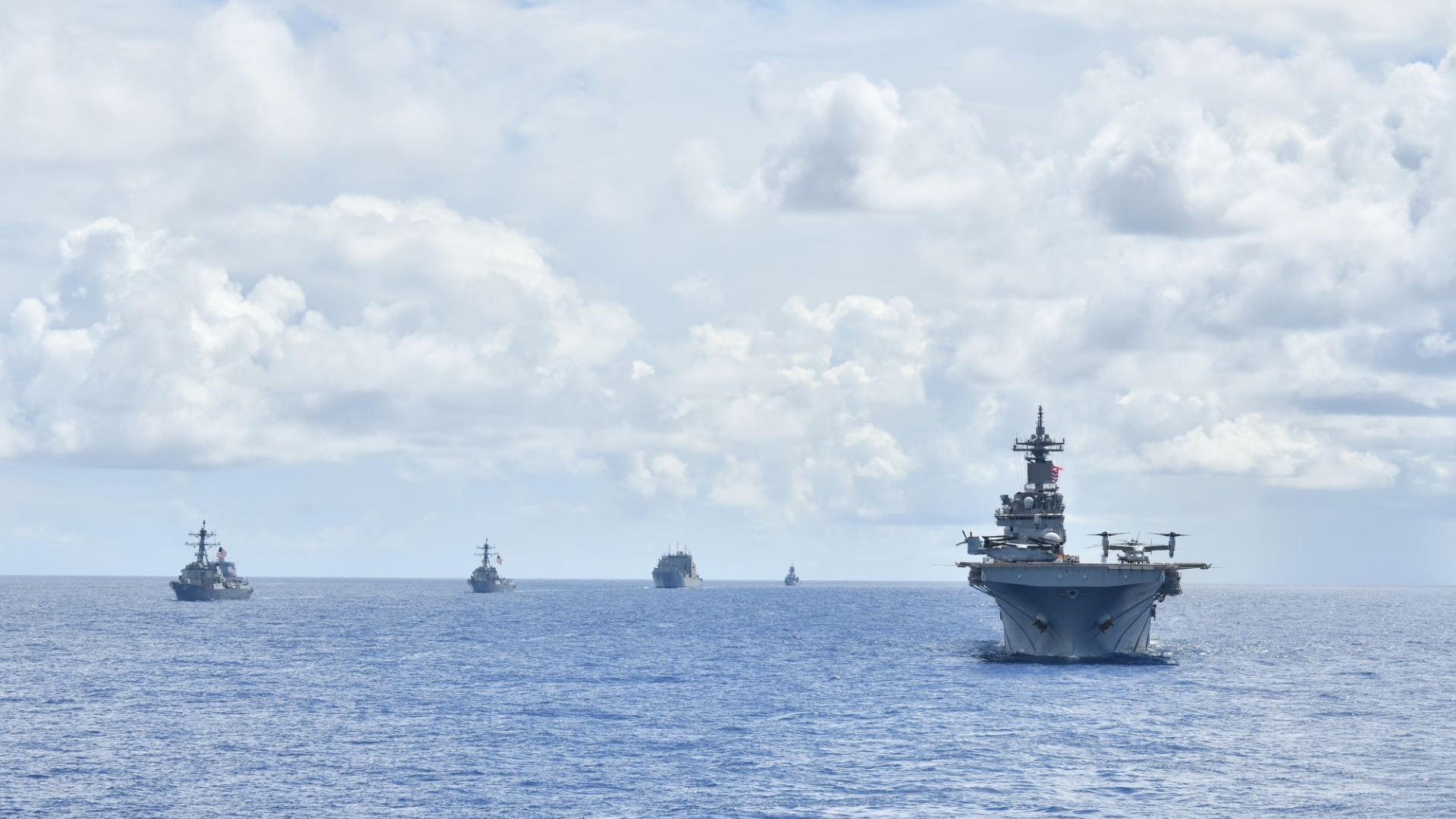 RIMPAC 2022 fleet in formation