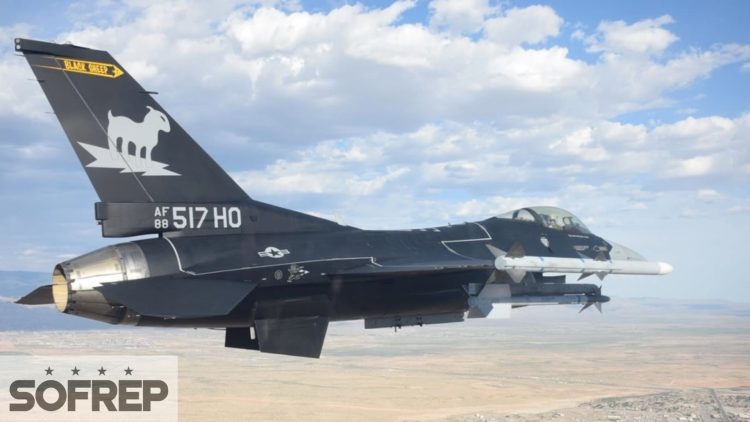 ‘The Black Jet’: F-16 Squadron Gives Its Flagship an F-117 Paint Scheme