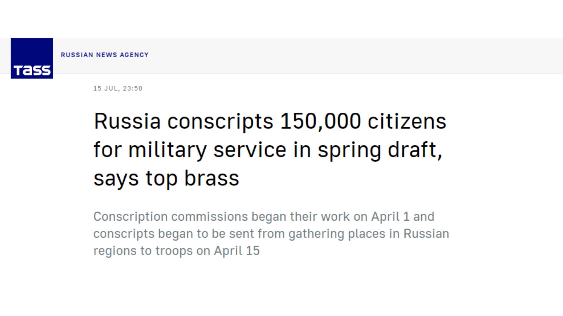 Russia conscripts