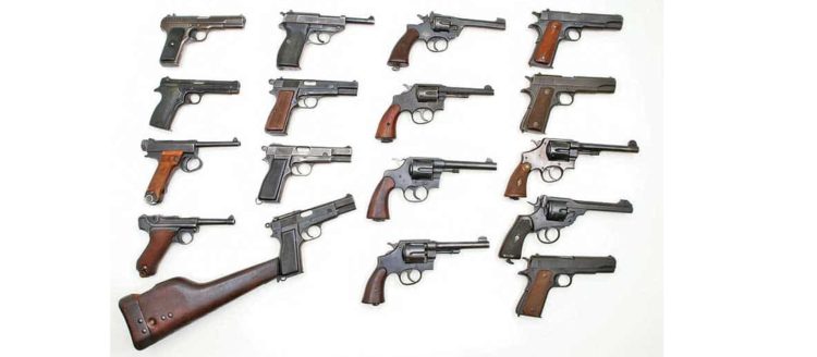 The Five Most Popular Pistols Used During World War II