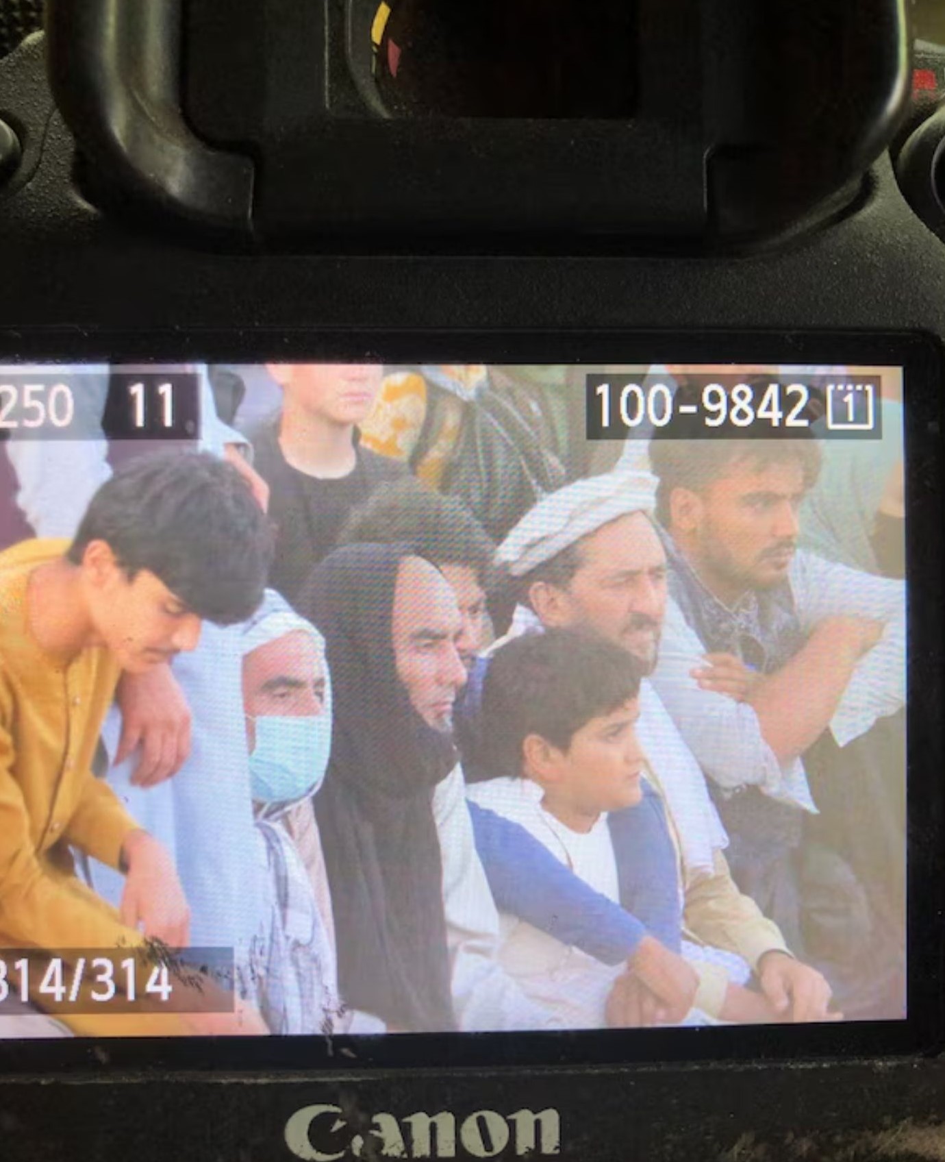 Afghanistan bald man in black