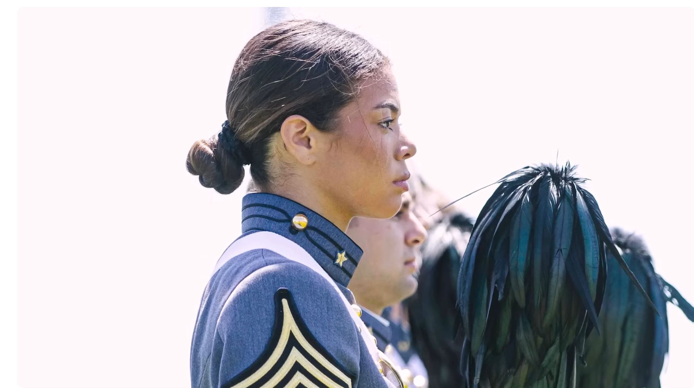 Alma Cooper as a cadet