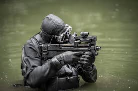 Frogman with FN