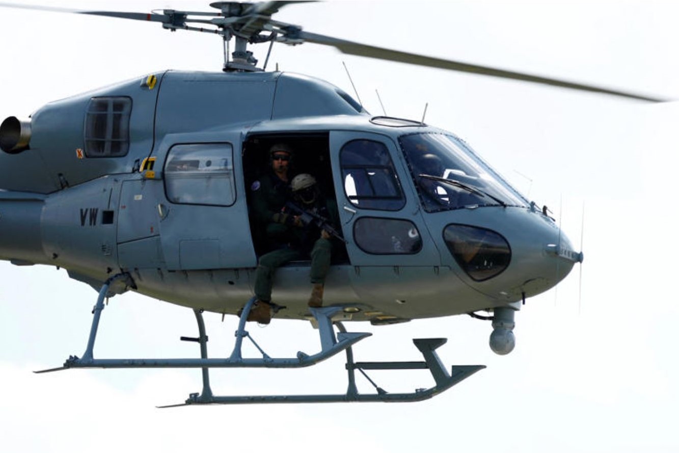 French military helicopter