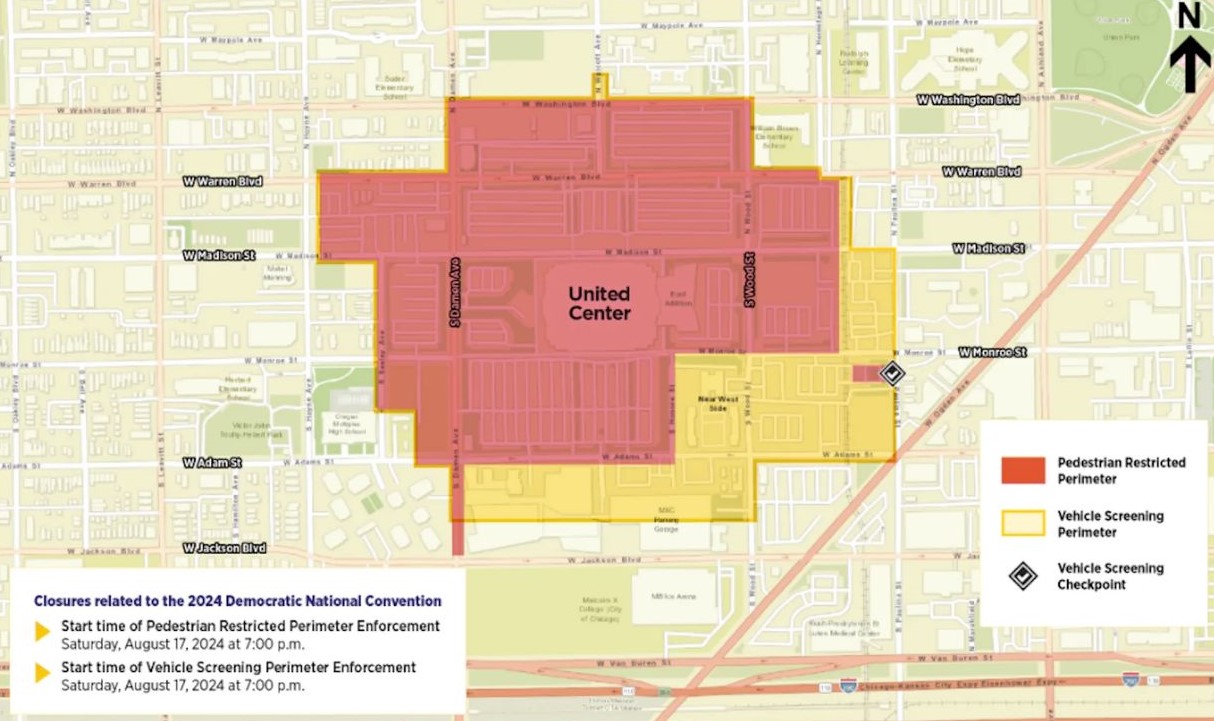Security map of the DNC