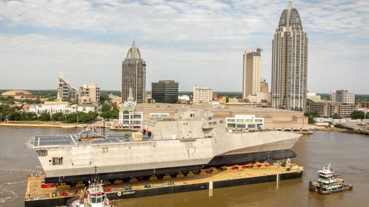 Final Independence Class Warship Hits the Water