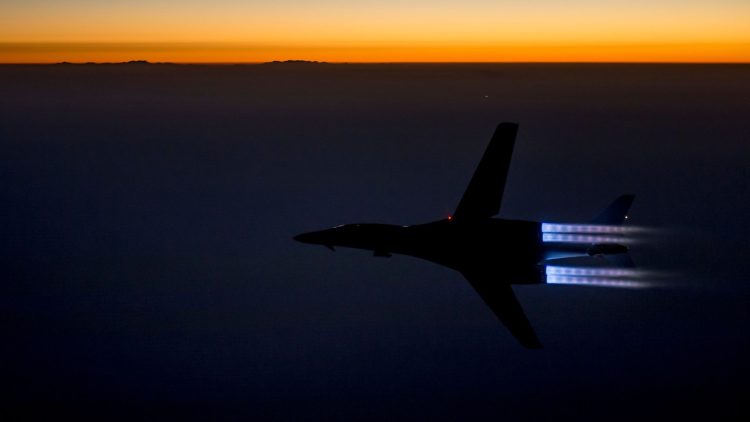 SOFREP Pic of the Day: B-1B Lancer Zooms Full Afterburner Over Iraq