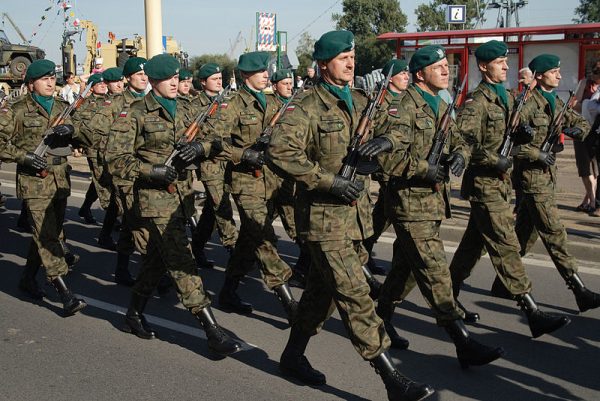 Polish Troops Marching