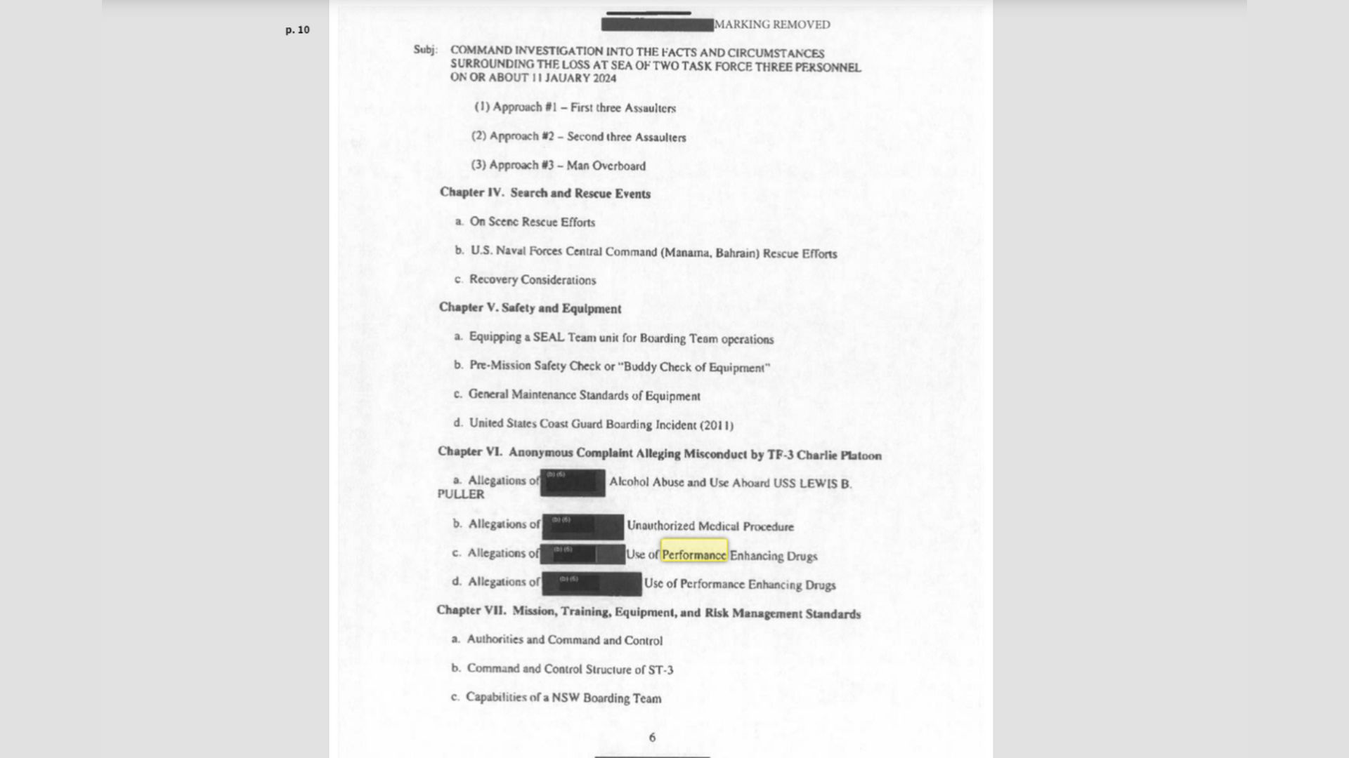 Task Force 3 CI Report