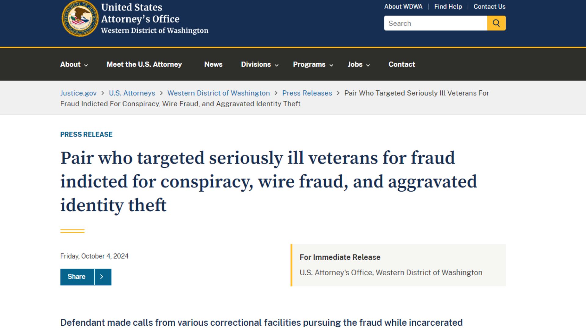 US Attorney's Office