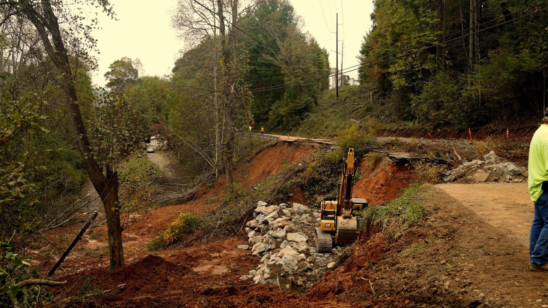 road clearing recovery efforts