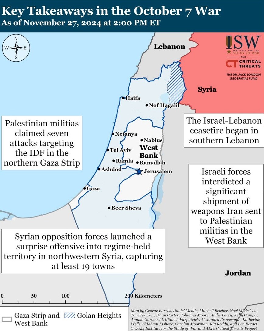 Israel Hamas ISW map