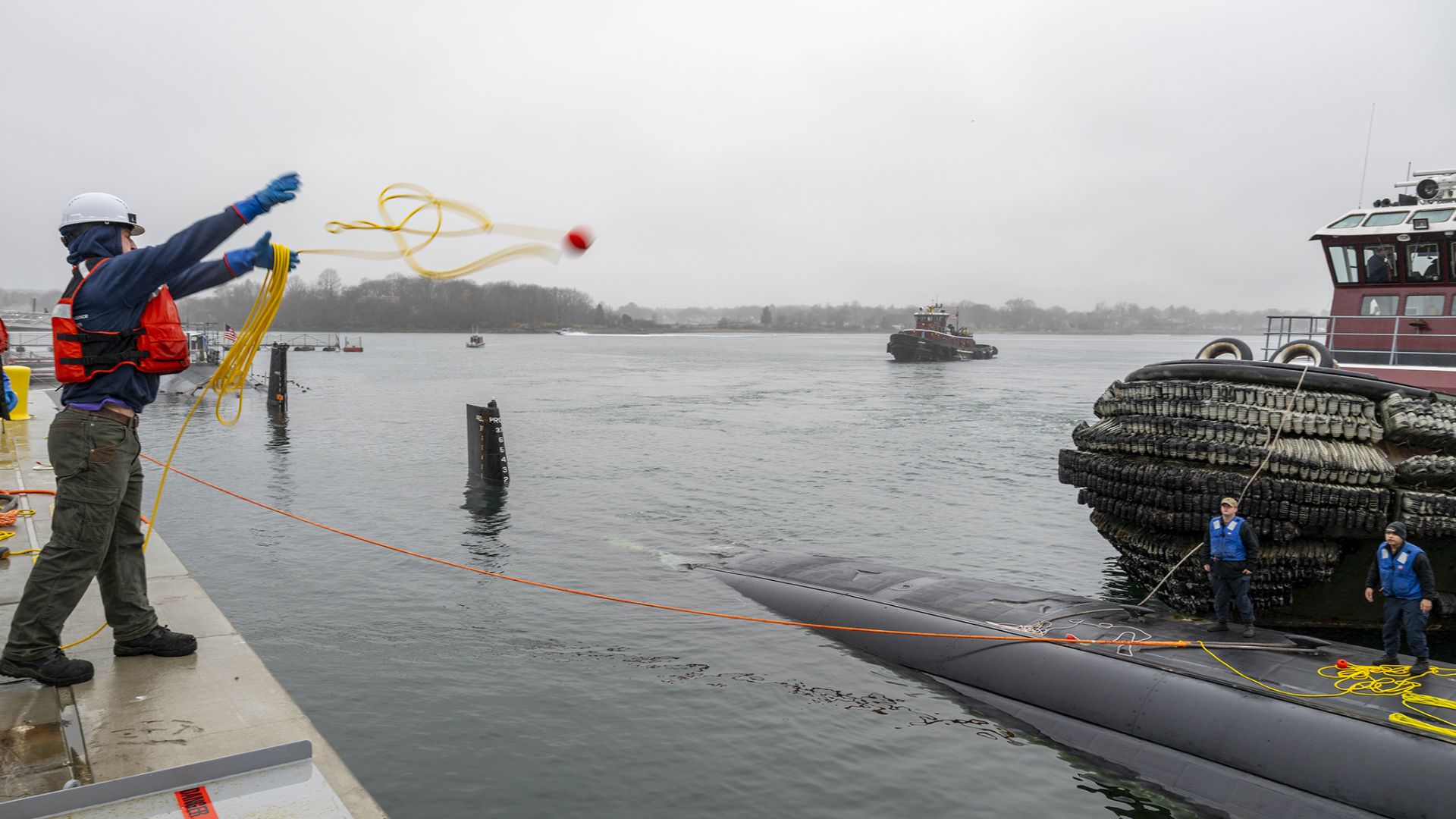 USS Hampton at Portsmouth