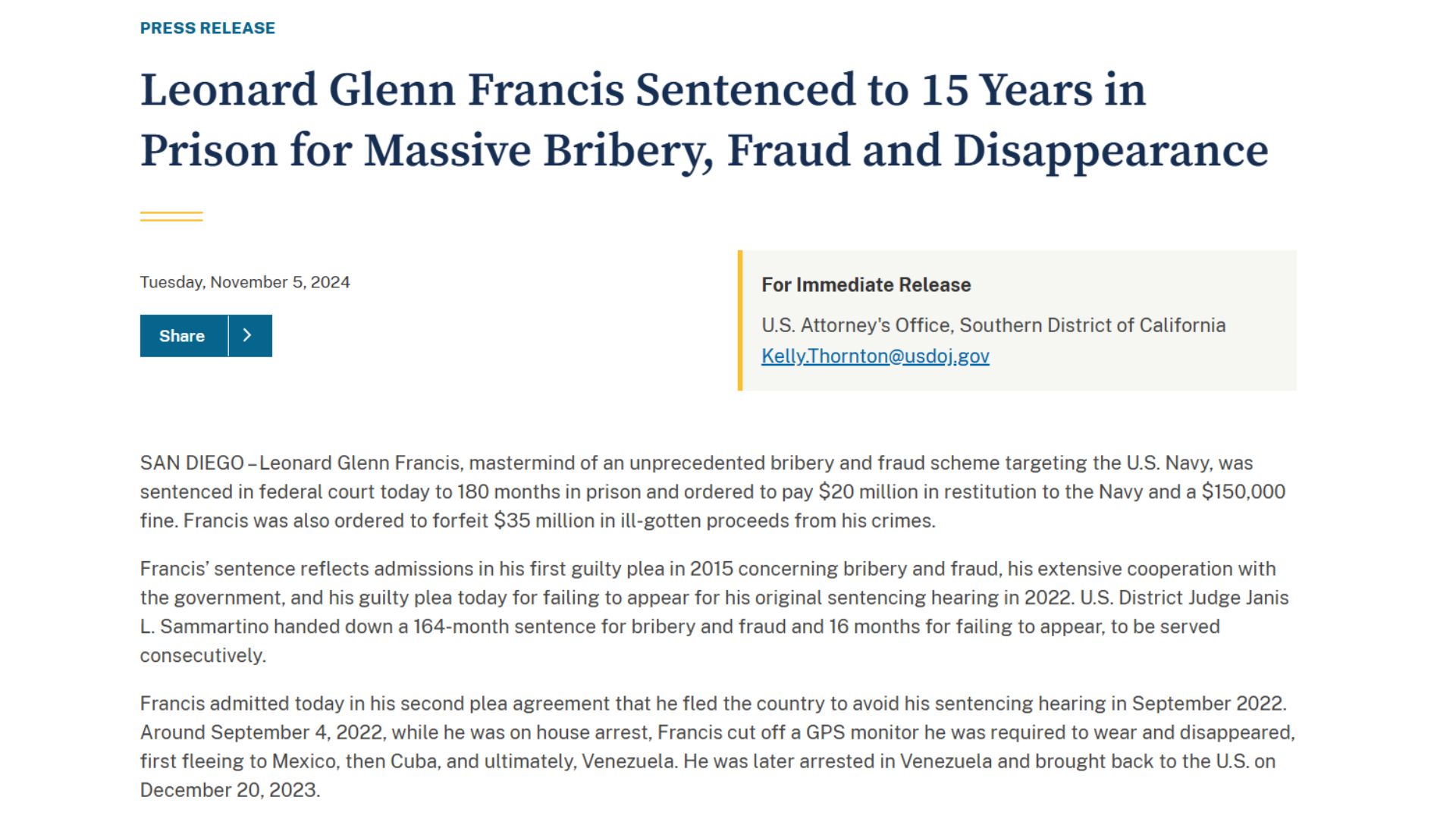 leonard-glenn-francis