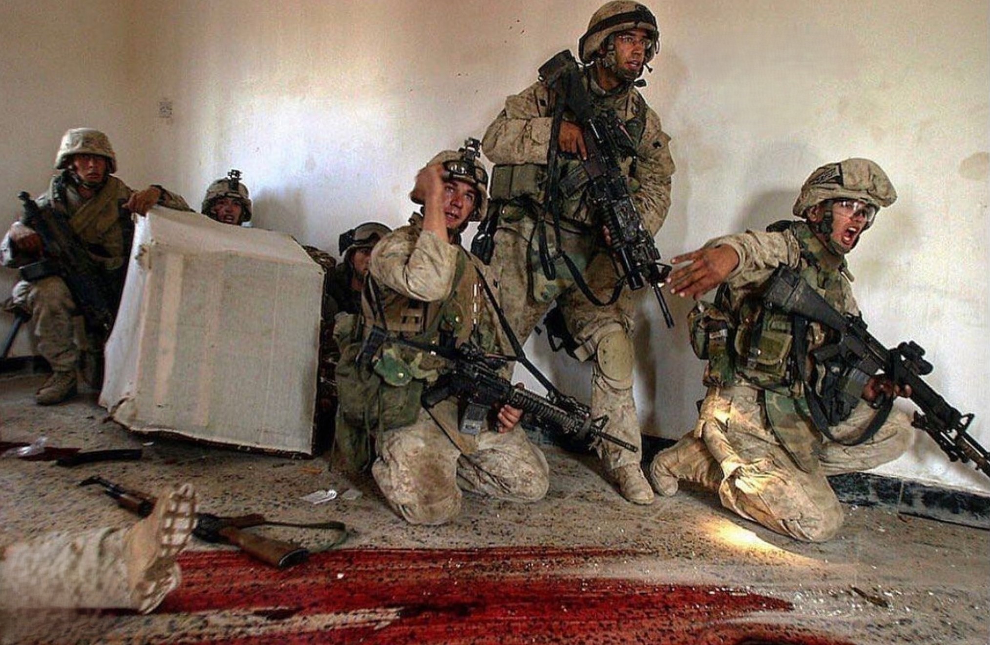 Marine pulled to Safety