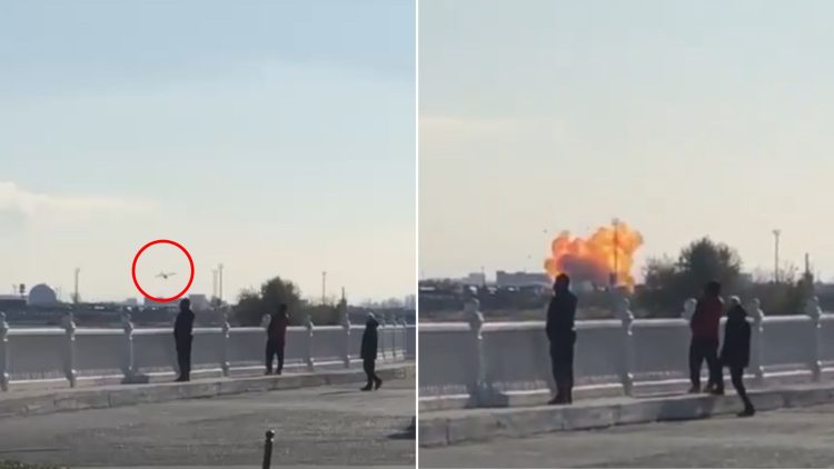 Ukraine Hits Russian Warships in Caspian Sea For The First Time