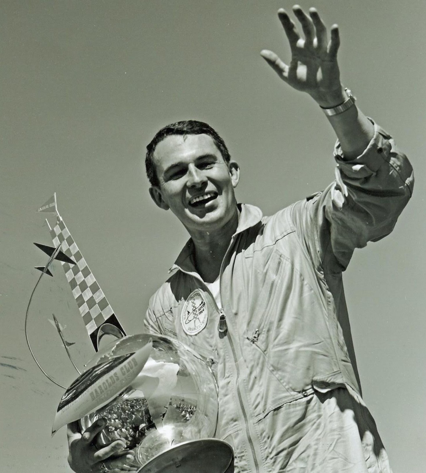 Wayne Adams with Trophy