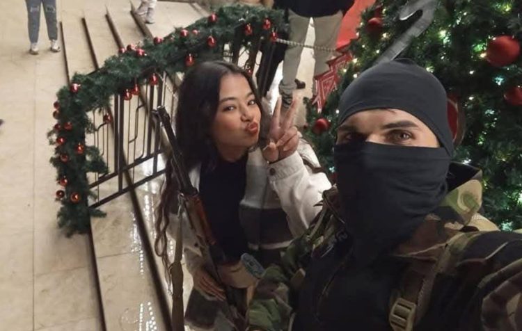 SOFREP Pic of the Day: Hay’at Tahir al-Sham (HTS) Member Takes Christmas Selfie With Syrian Woman in Damascus