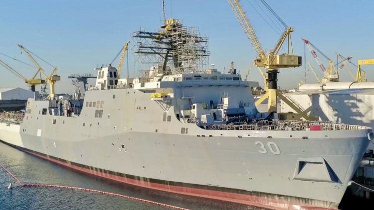 Ingalls Christens USS Harrisburg, Set to Expand Navy’s Expeditionary Capabilities