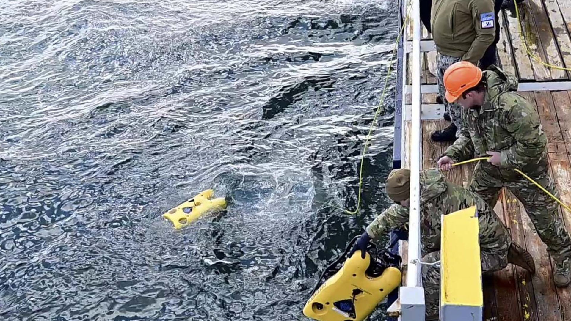 Underwater drone trials