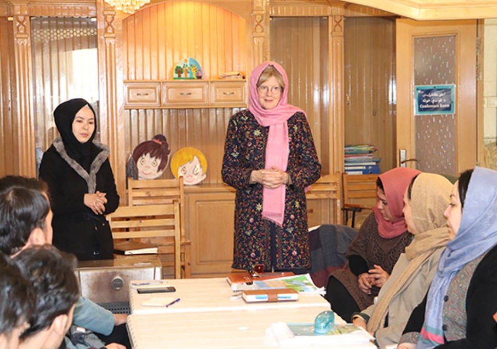 Barbie during a training session