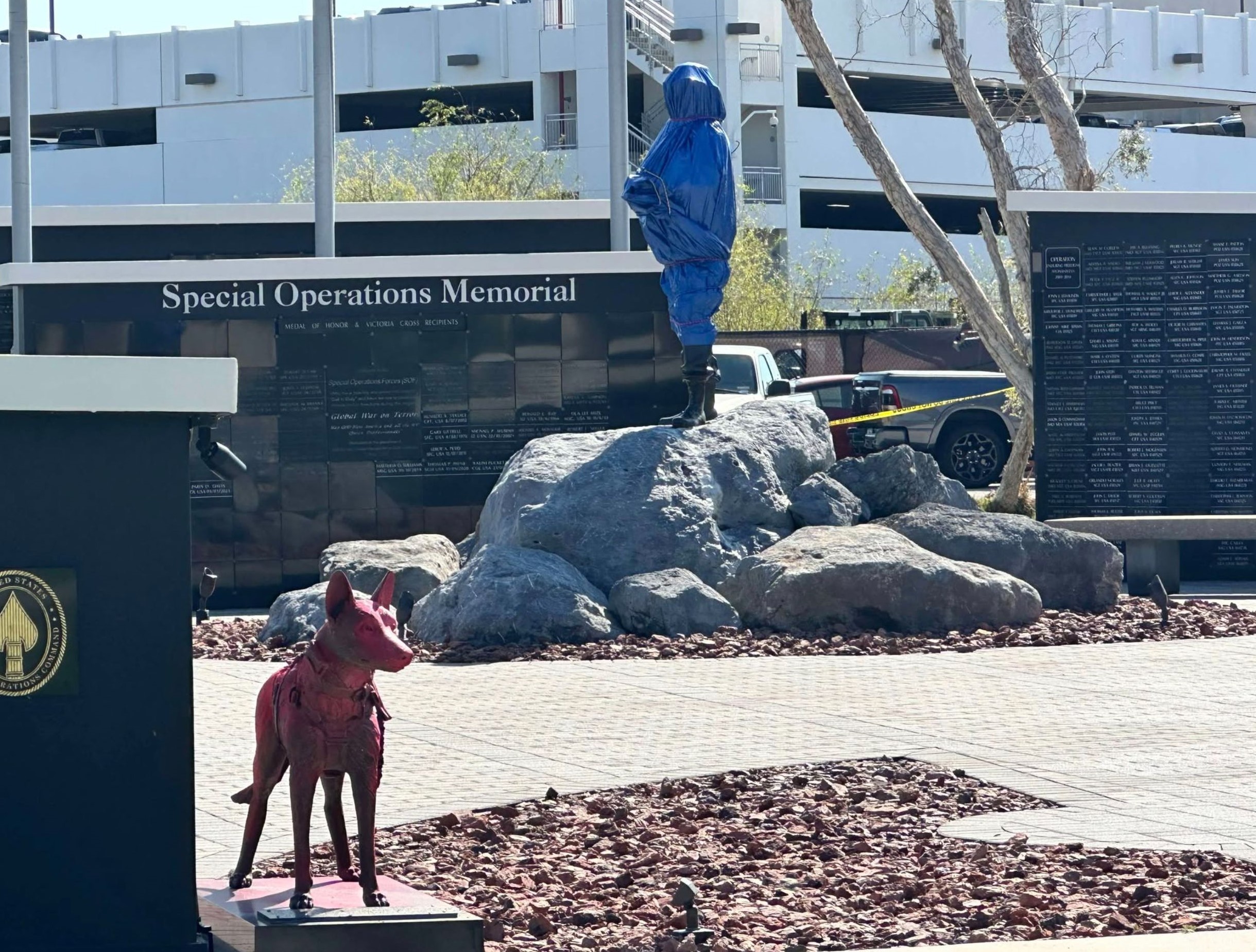 MacDill Memorial Damage 