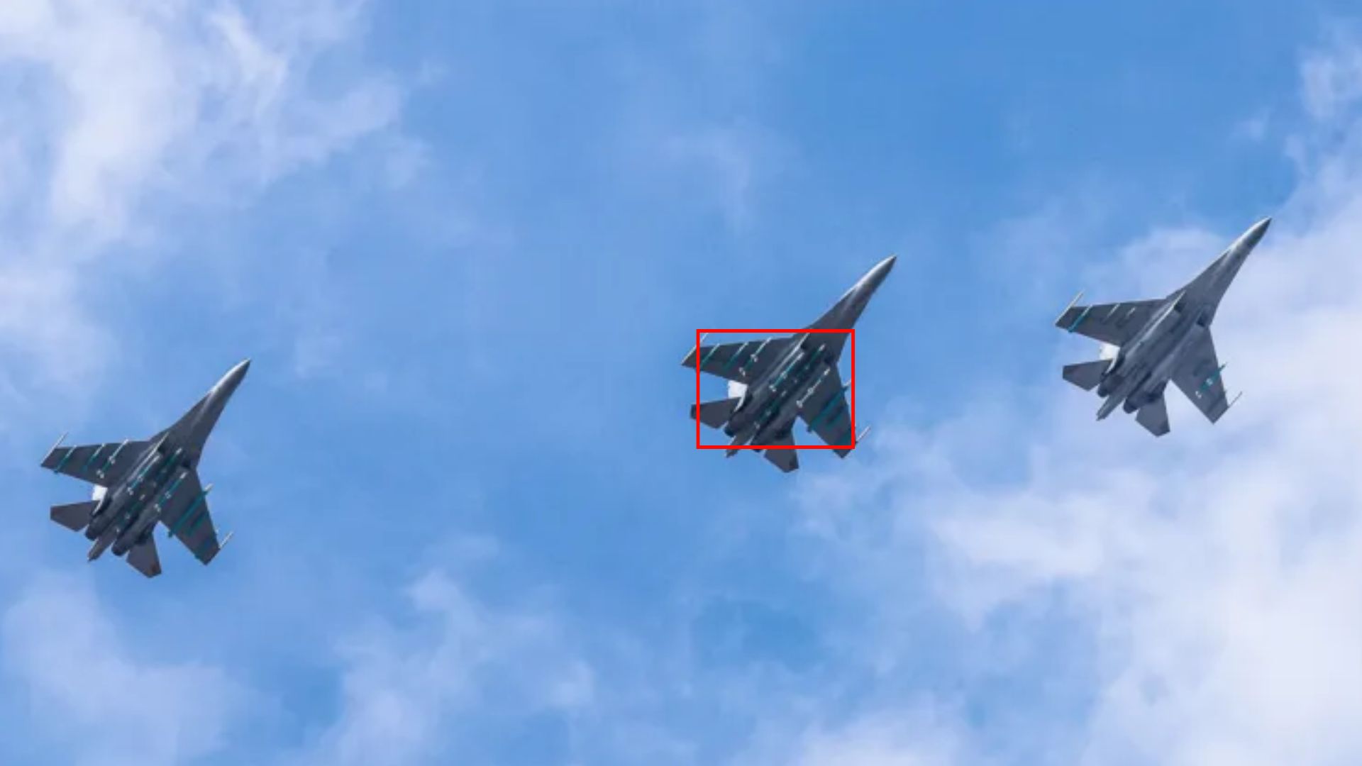 PLAAF jets armed with PL-17 missiles