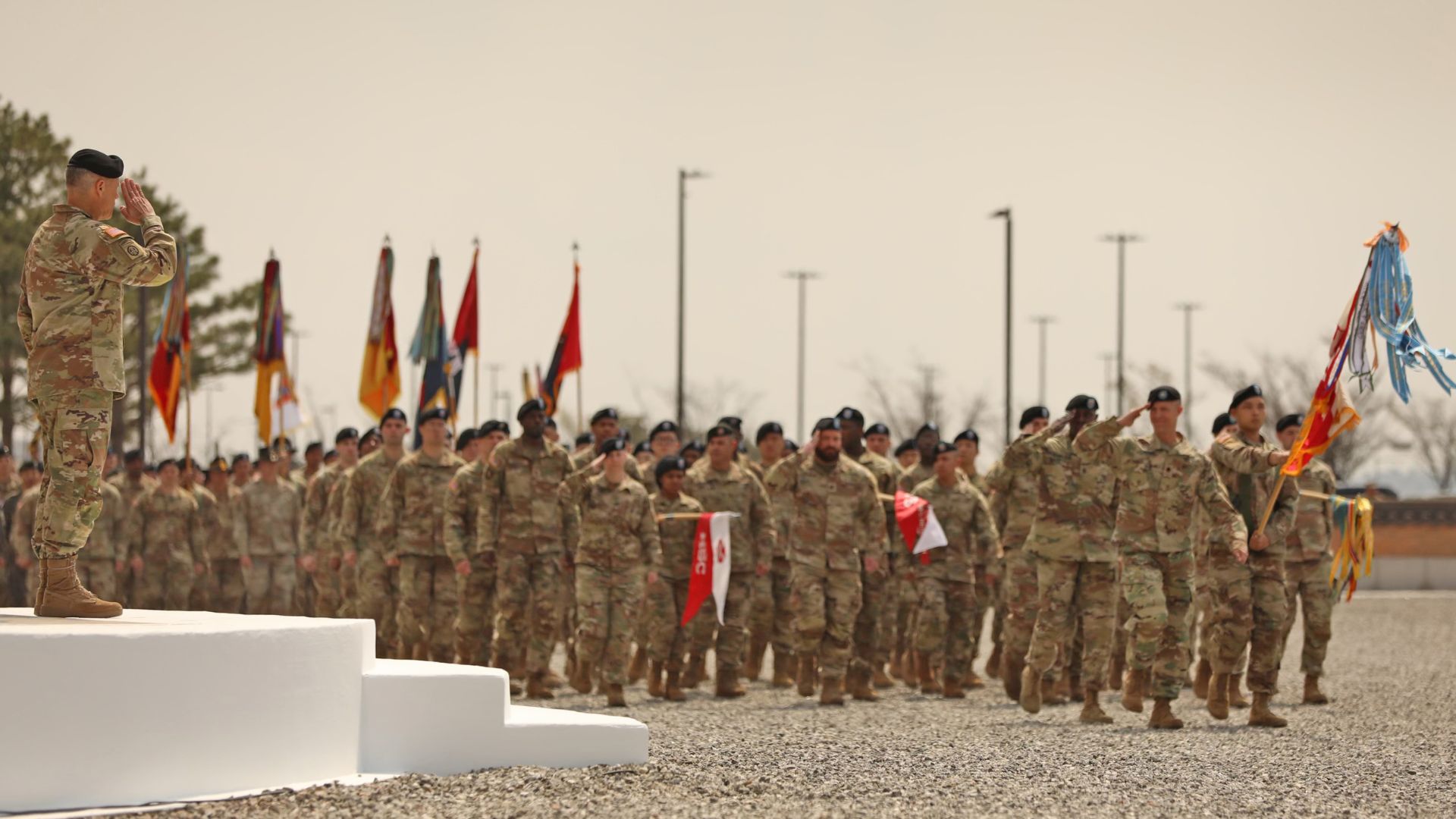 Eighth Army's change of command ceremony