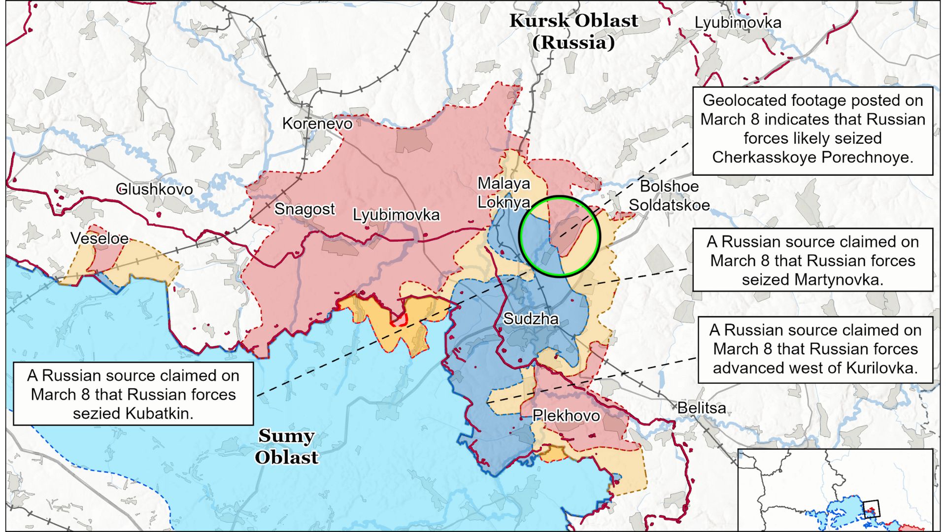March 8, 2025 Kursk Offensive