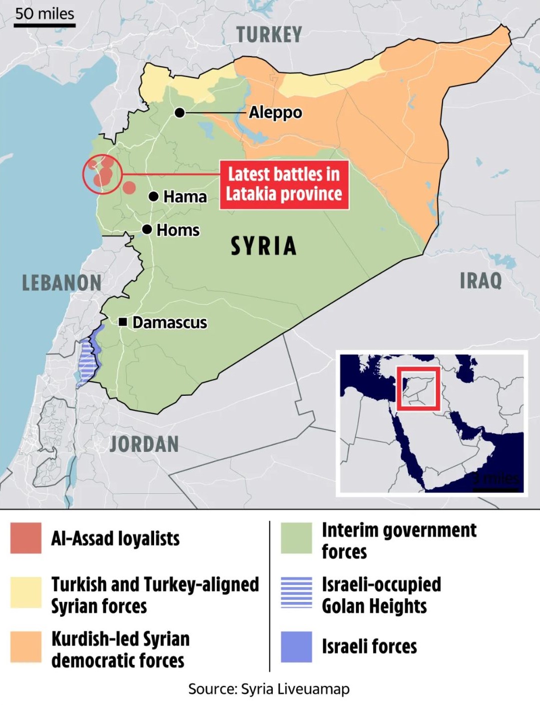 Map of Syria 