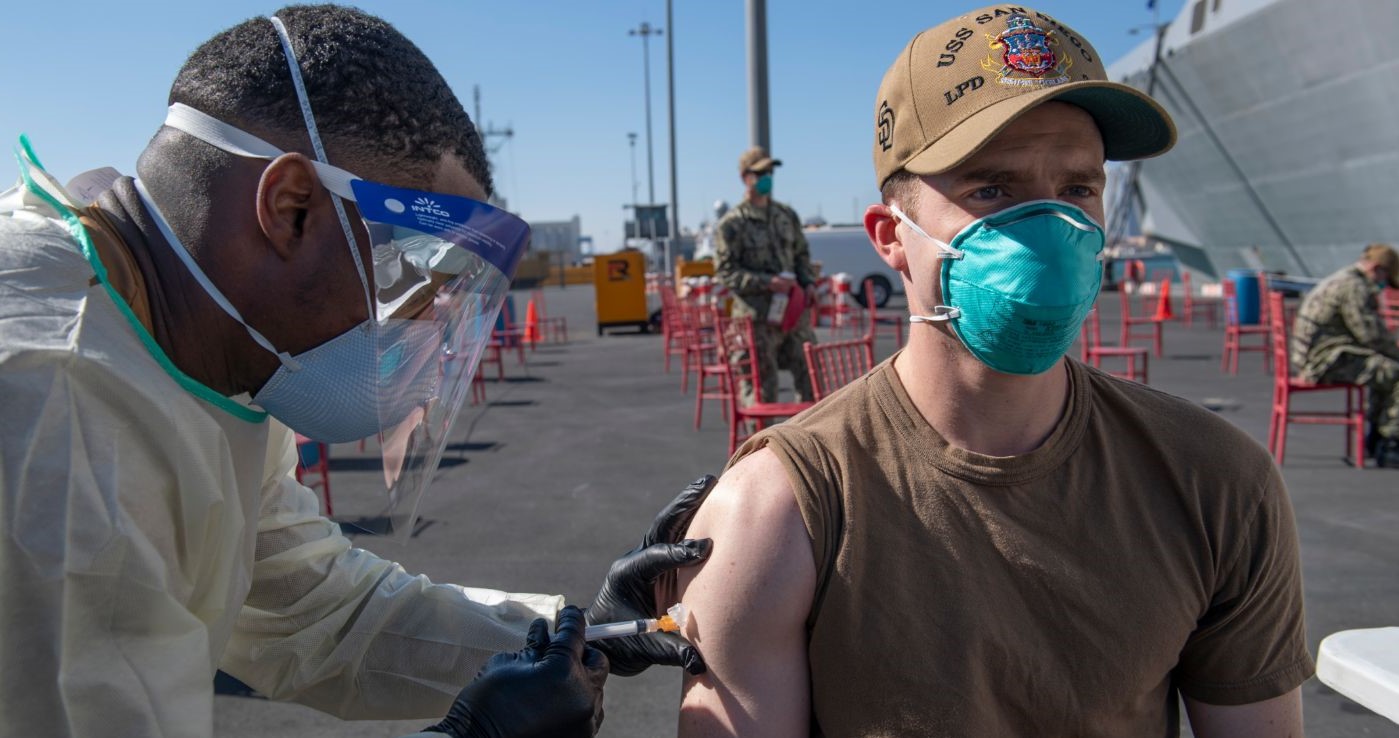 Sailor gets COVID vaccine