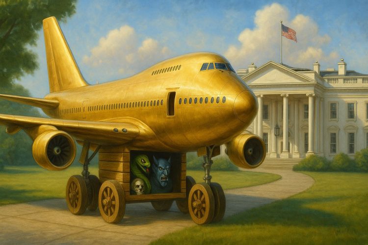 MAGA Media Rebels Against Trump’s Golden Qatari Jet Deal