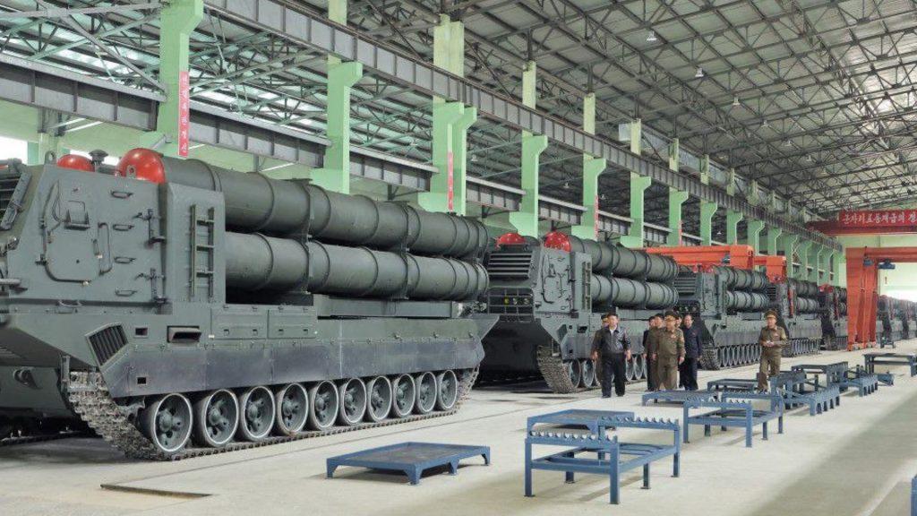 North Korea artillery prod