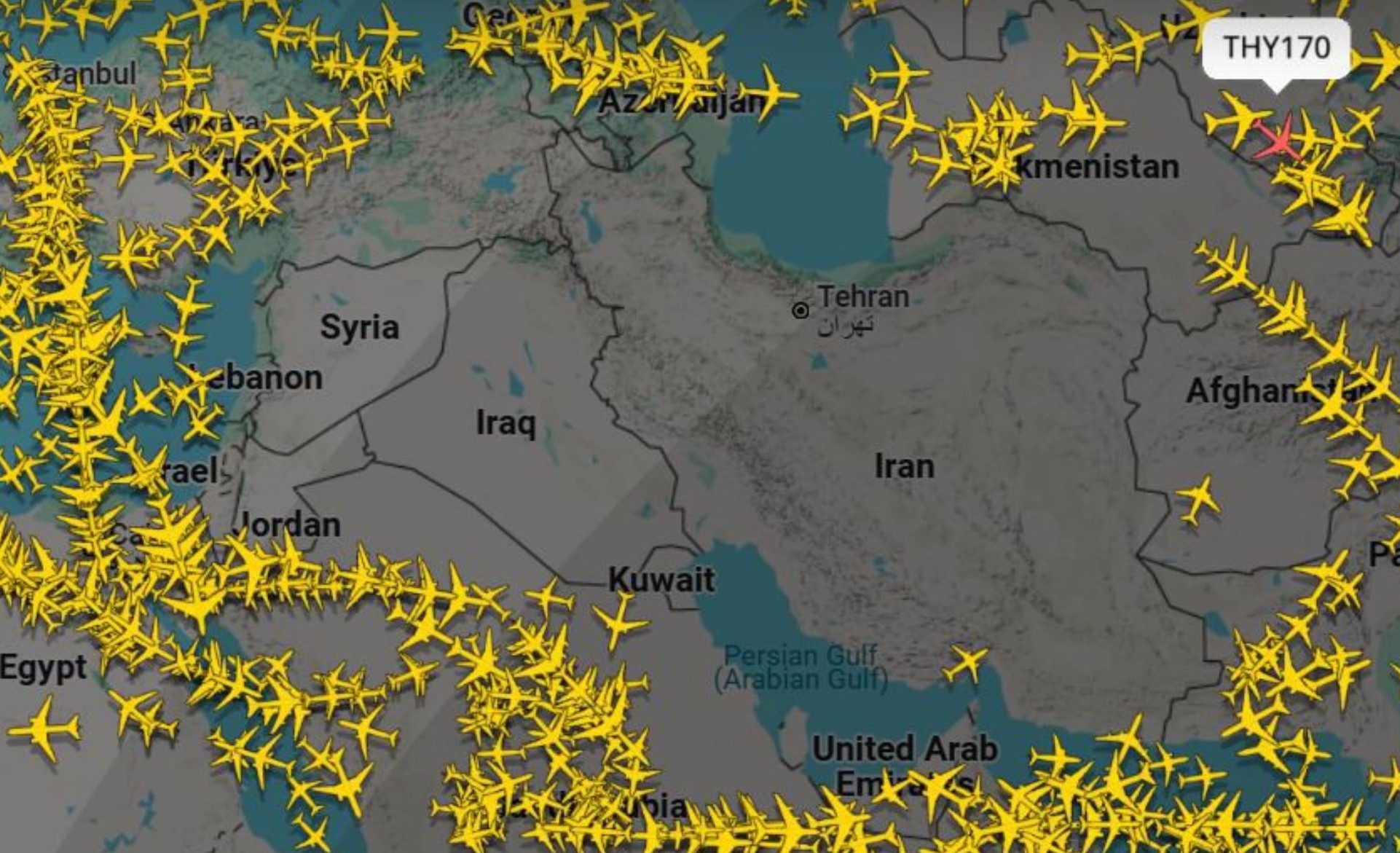 Middle East Airspace