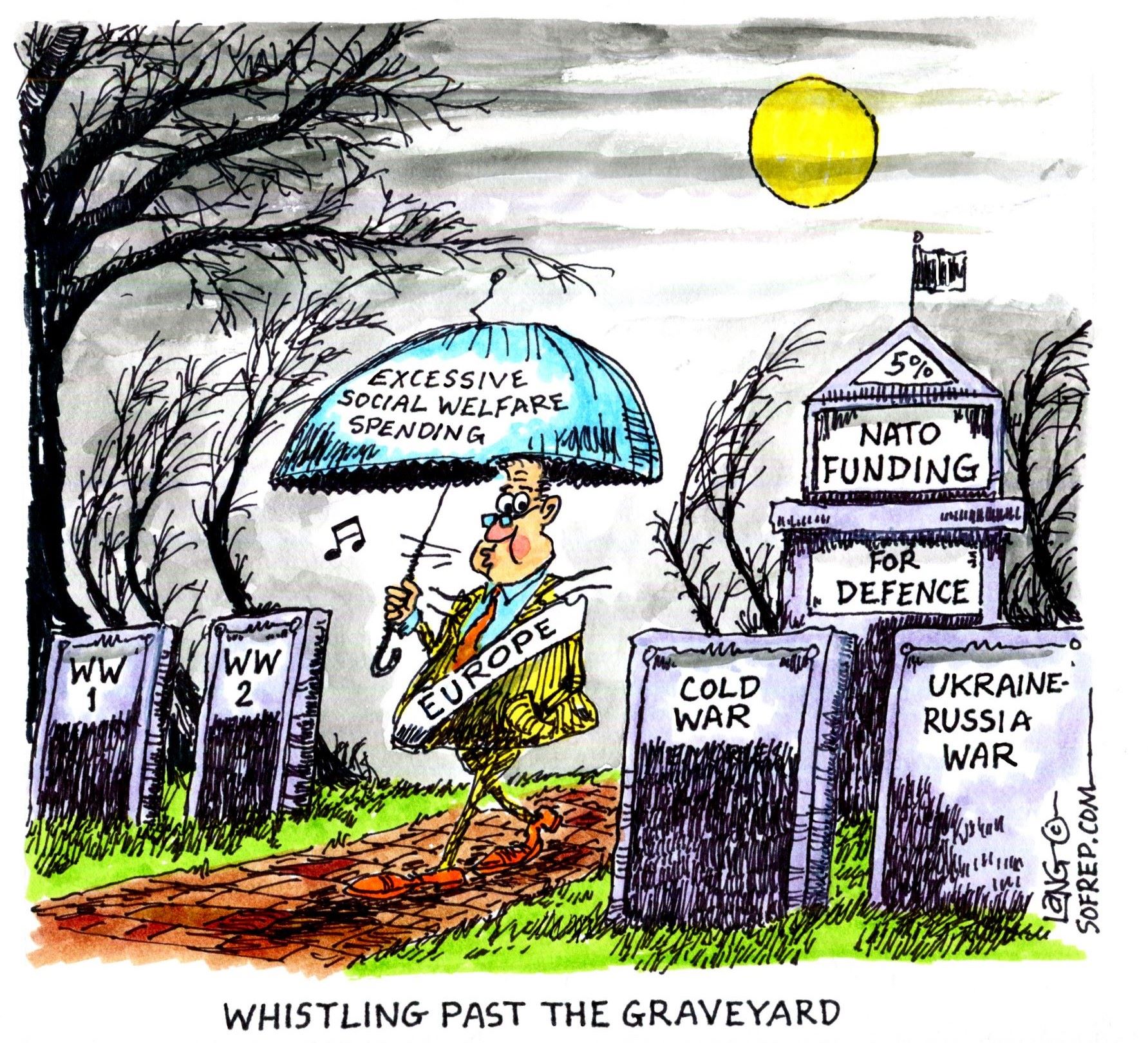 Whistling past the graveyard
