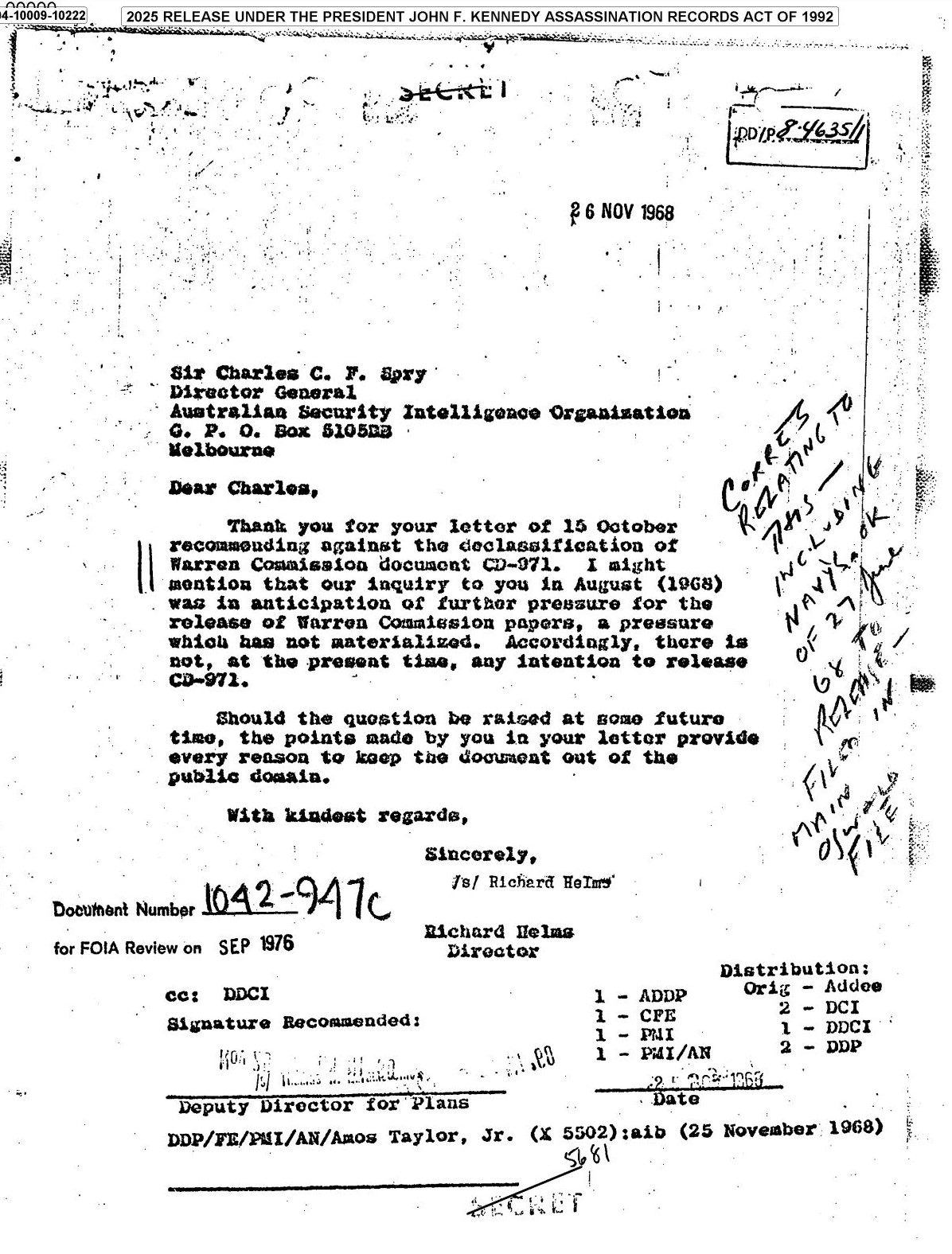 Recently Declassified Document 