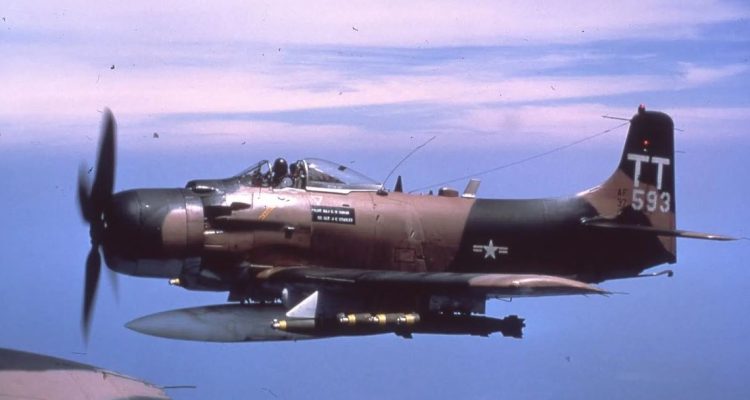 SOFREP Pic of The Day: An A-1 Skyraider Over Vietnam