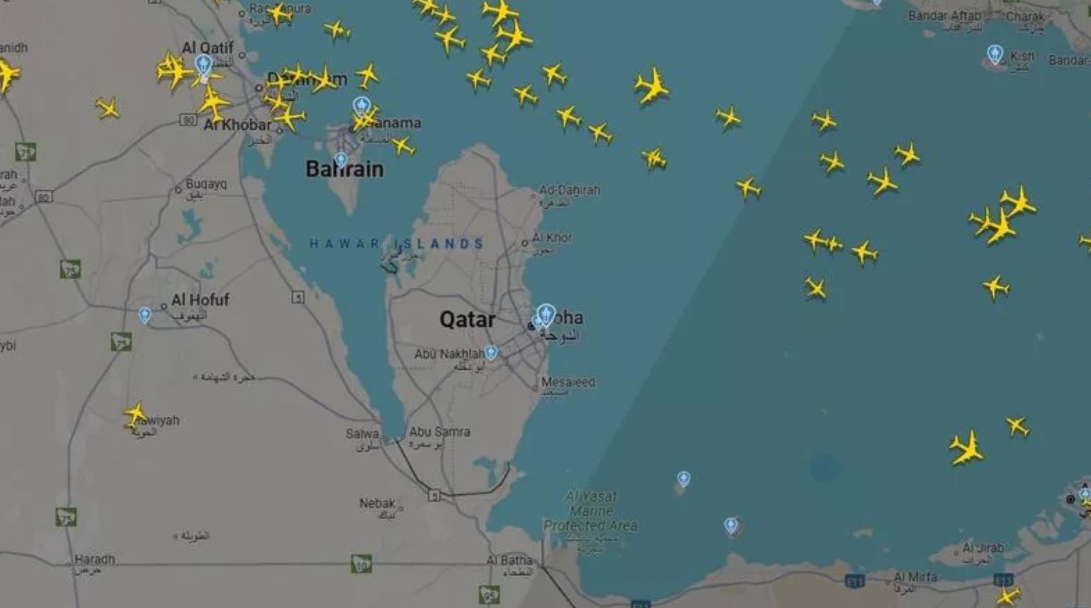 Qatar was a no fly zone