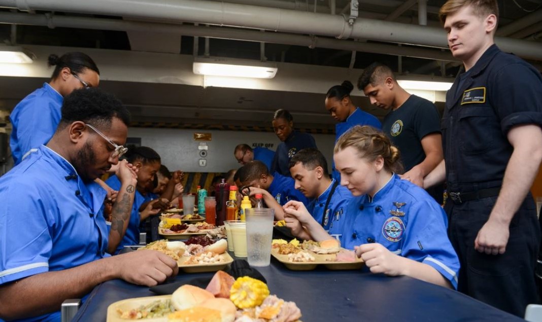 Sailors at Thanksgiving