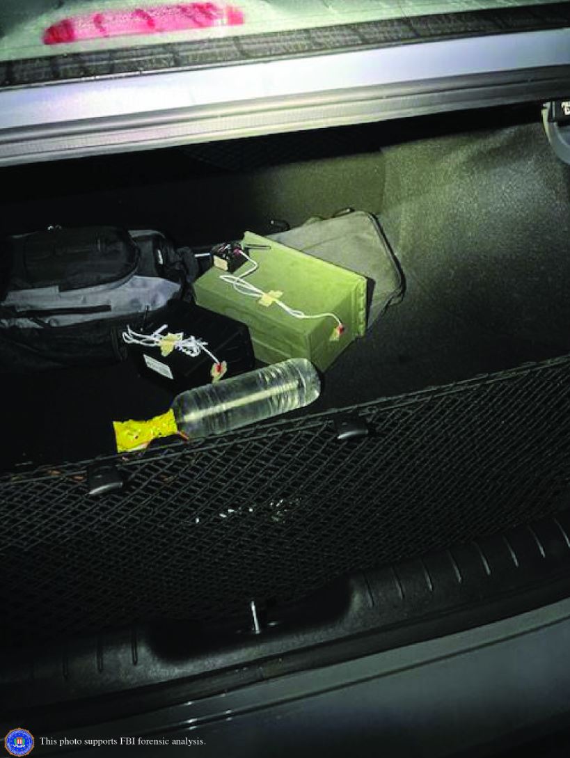 IEDs in the trunk of Crooks car