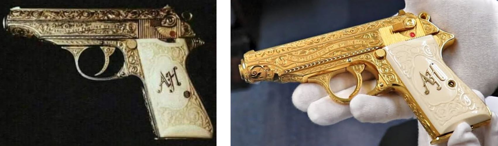 Actual pistol and repro