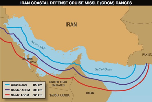 Iranian Anti Ship Missile Coverage