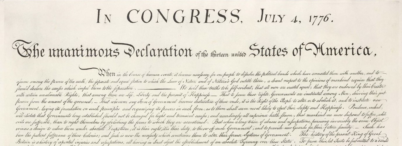US Declaration of Independence