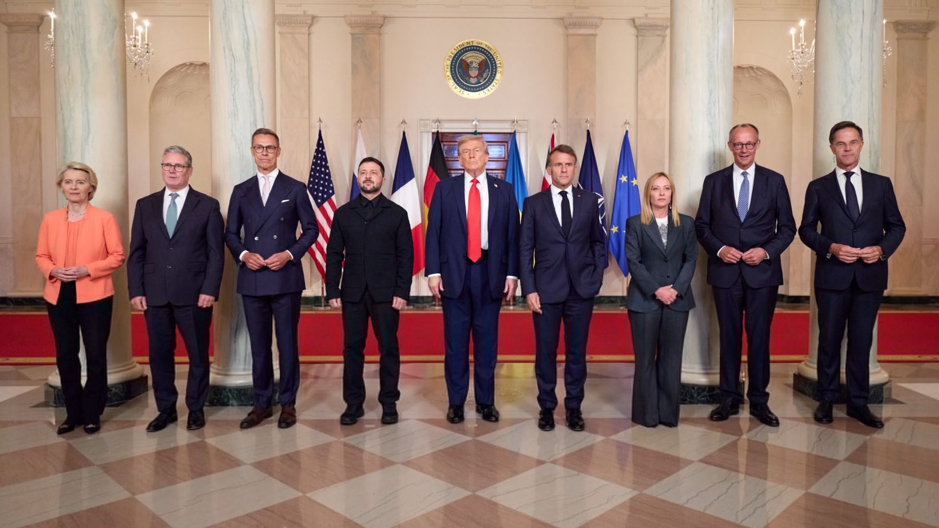 Trump, Zelenskyy, and EU leaders