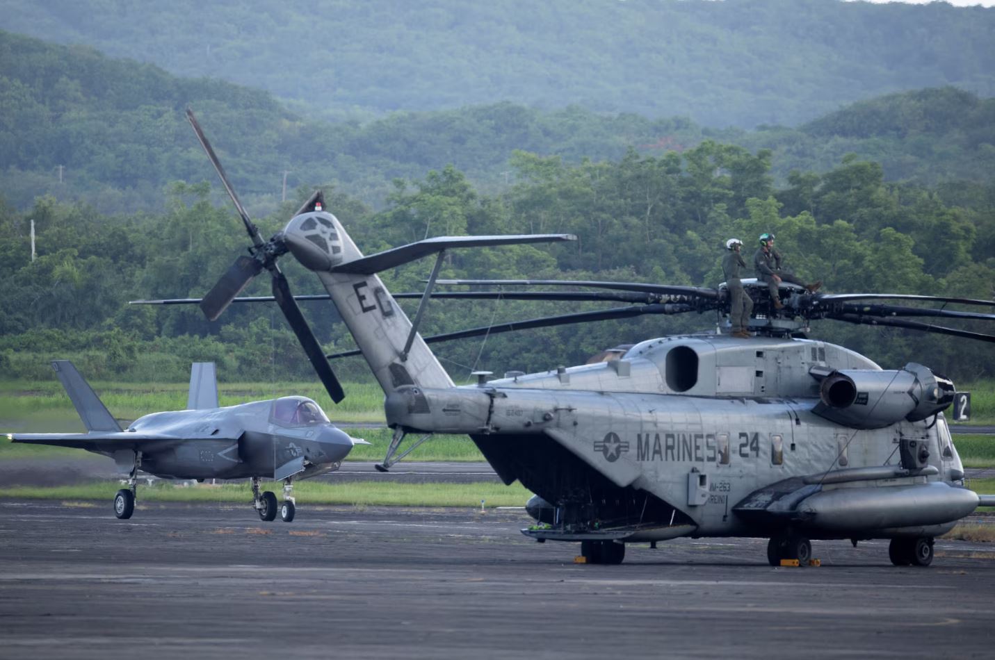F-35 and Marine Corps Helicopter