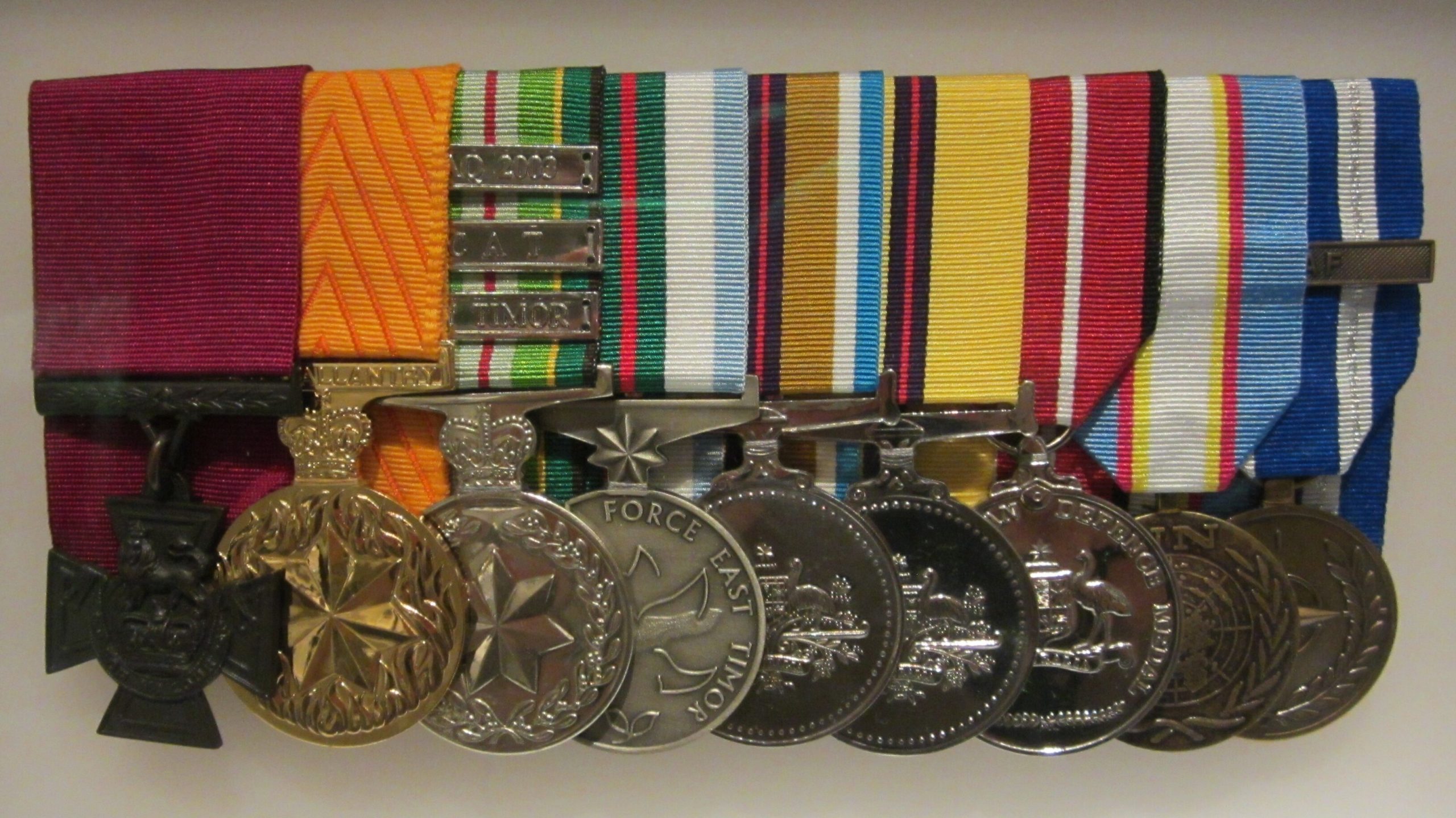 Roberts-Smith's medals on display