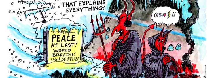 SOFREP Saturday Cartoon: Hell Hath Frozen Over in Gaza