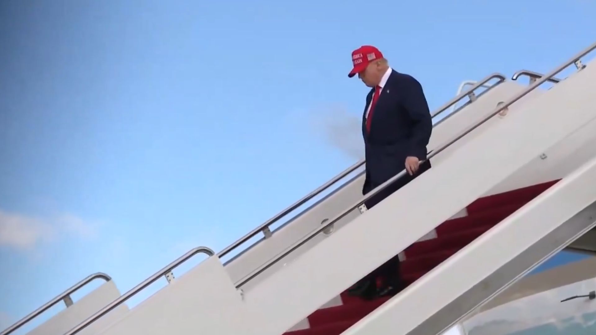 Trump back from his trip to Asia