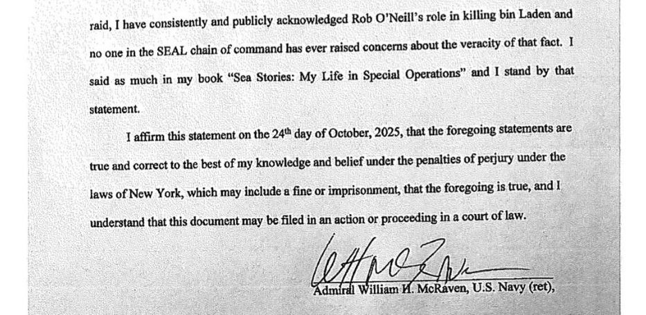 McRaven Signature Block